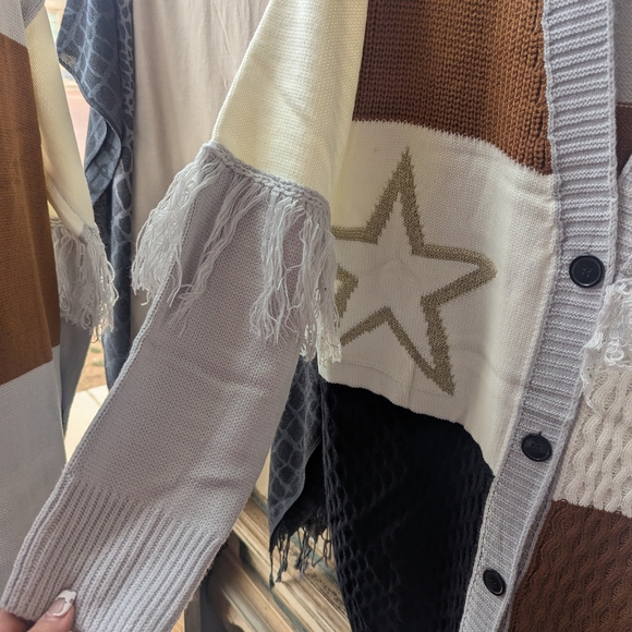 Colorblock Cardigan Sweater - Picture 6 of 6